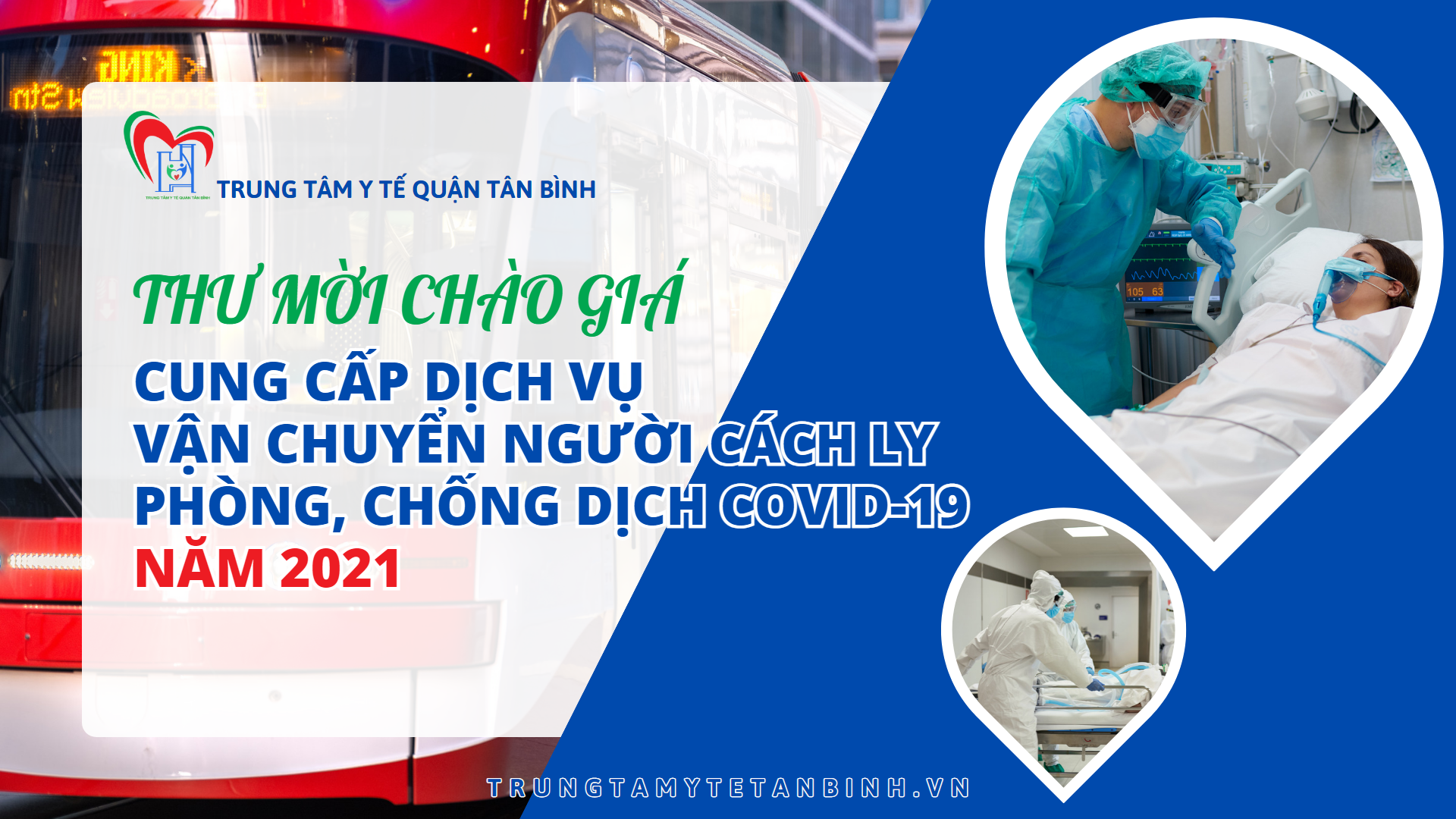 Thư mời chào giá: Cung cấp dịch vụ vận chuyển người cách ly phòng, chống dịch COVID-19 năm 2021