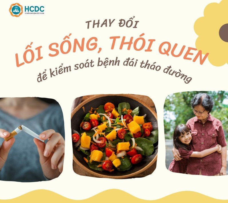 Thay đổi các lối sống, thói quen không phù hợp để kiểm soát tốt bệnh đái tháo đường